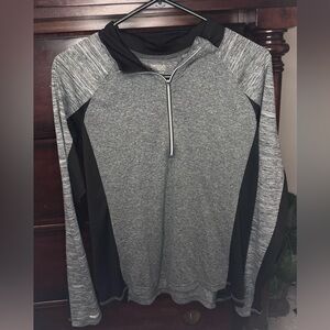 Danskin Gray and Black Athletic Pullover